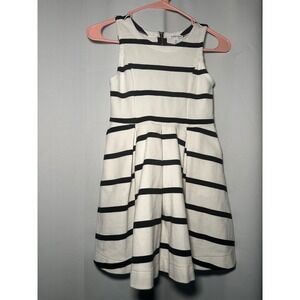 Nordstrom Striped Fit & Flare Dress Sleeveless Casual Party Girl's Size M 8 / 10